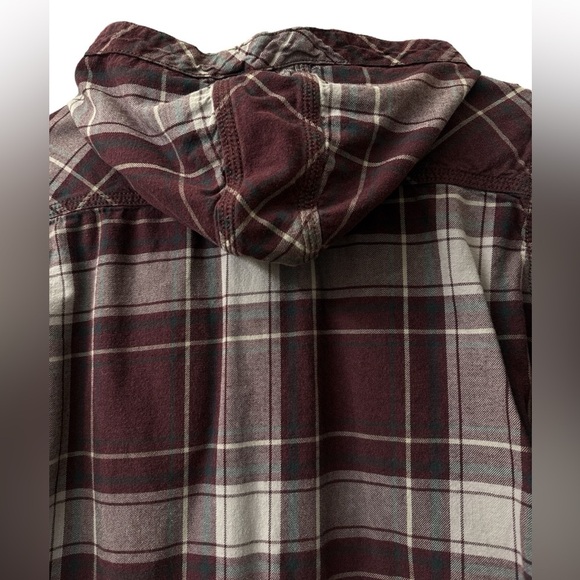 EUC Carhartt Hooded Flannel- Size Small - Picture 5 of 6